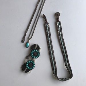 Turquoise & Silver Custome Jewelry Bundle